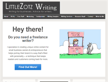 Tablet Screenshot of littlezotz.com